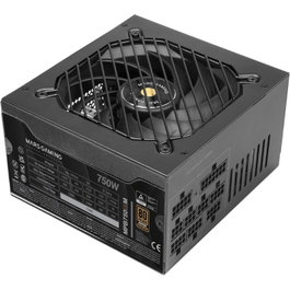 Mars Gaming MPB750SIM Fuente de Alimentación PC 750W ATX Modular 80 Plus Bronze, Ventilador 140mm Extreme Silence AI2-RPM, DC-DC, SMD, Full Modular, Cables Planos, 7 Años Garantía